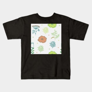 Elegance Seamless pattern with flowers, vector floral illustration in vintage style Kids T-Shirt